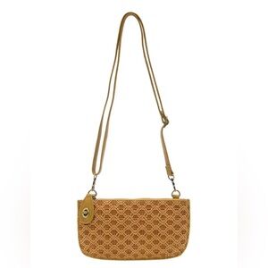 Joy Susan - Lattice Woven Mini Crossbody Wristlet Clutch NWOT